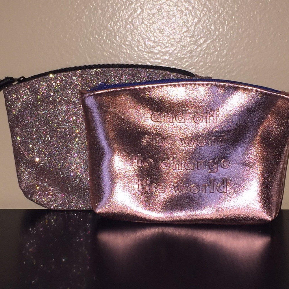 Lot of 2 IPSY Bags NEW! Cosmetic makeup bag bundle